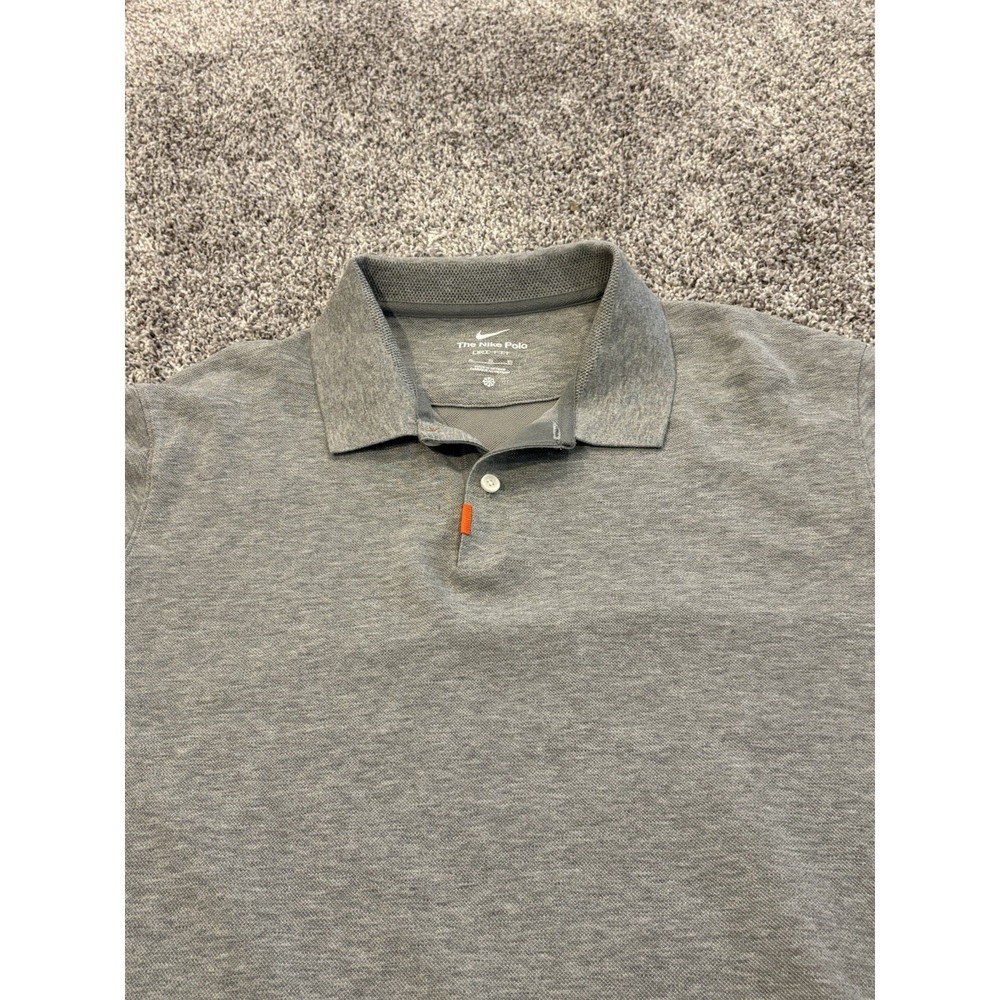 Nike Men's Polo Shirt,‎ The Nike Polo Gray Size XL short Sleeve Top Cotton